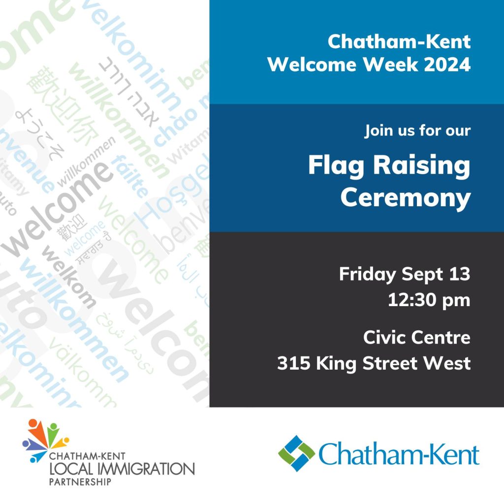 welcome week flag raising