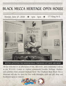 black mecca heritage open house flyer