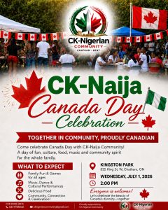 nigerian canada day celebration