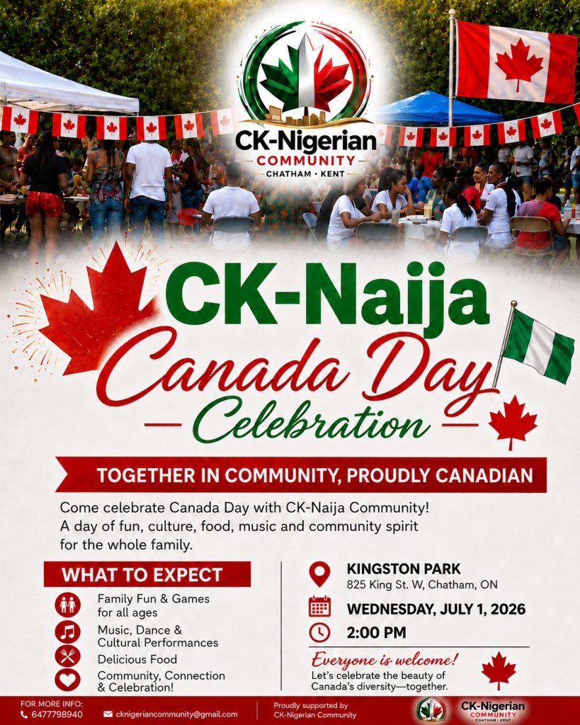 nigerian canada day celebration